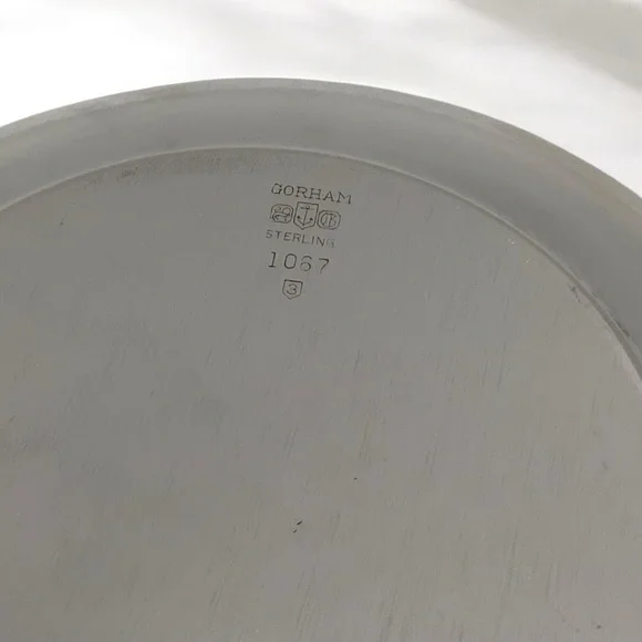 Vintage Sterling Silver Lot: Bread Tray, Bowl, Mint Julep Cup, 487 Grams, Marked - Picture 12 of 16